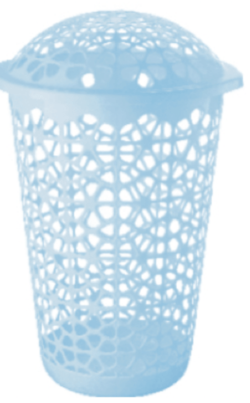 Panama laundry basket with lid 